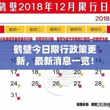 鶴壁今日限行政策更新，最新消息一覽！