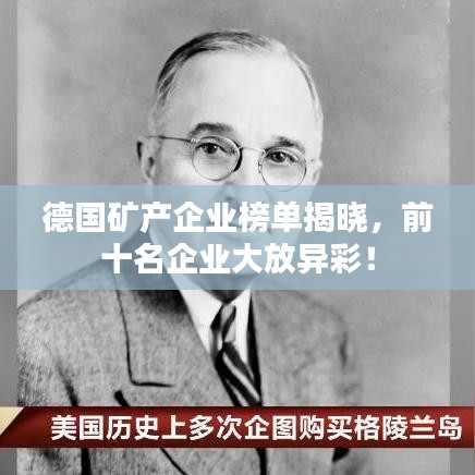 德國礦產企業榜單揭曉，前十名企業大放異彩！