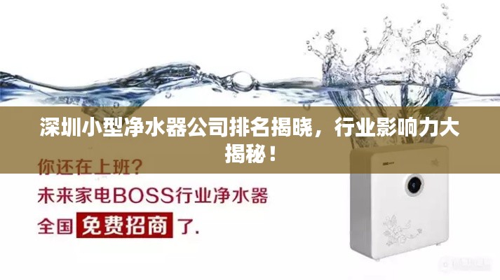深圳小型凈水器公司排名揭曉，行業(yè)影響力大揭秘！