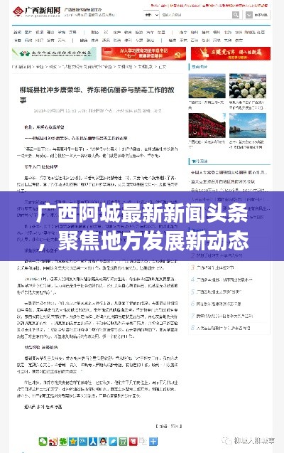 廣西阿城最新新聞?lì)^條，聚焦地方發(fā)展新動(dòng)態(tài)