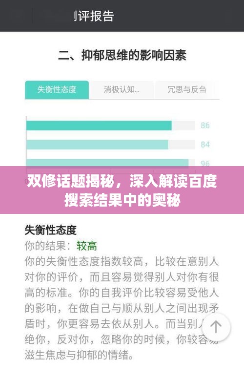 雙修話題揭秘，深入解讀百度搜索結果中的奧秘