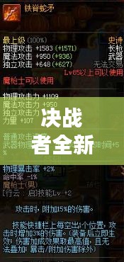 決戰者全新搭配攻略揭秘