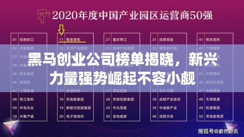 黑馬創業公司榜單揭曉，新興力量強勢崛起不容小覷