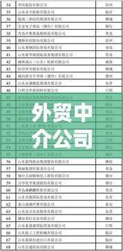 外貿中介公司權威排名榜，揭秘業內頂尖企業實力