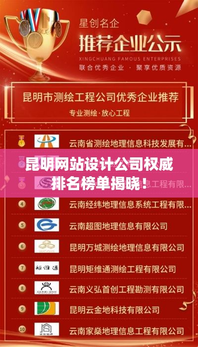 昆明網(wǎng)站設(shè)計(jì)公司權(quán)威排名榜單揭曉！
