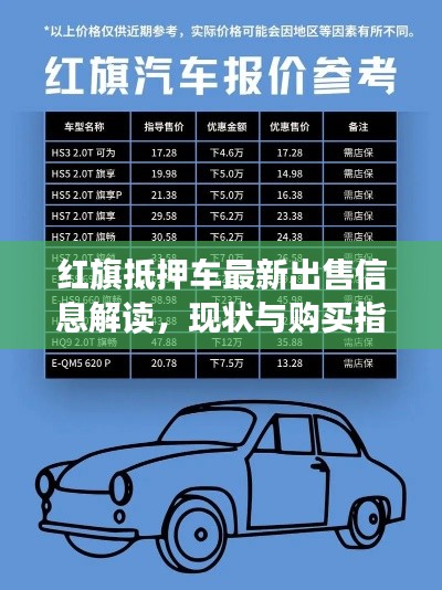 紅旗抵押車最新出售信息解讀，現狀與購買指南