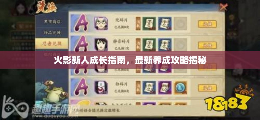 火影新人成長指南，最新養成攻略揭秘