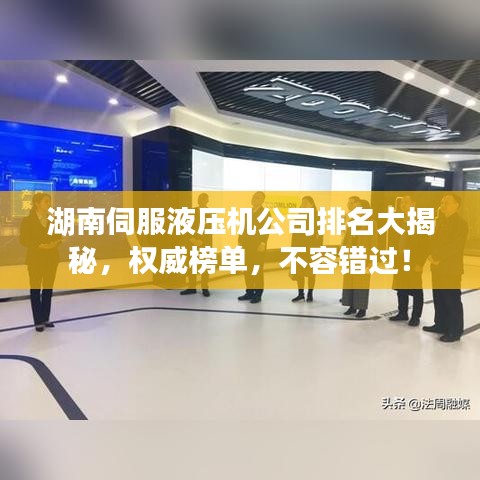 湖南伺服液壓機公司排名大揭秘，權威榜單，不容錯過！