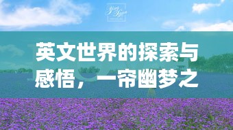 英文世界的探索與感悟，一簾幽夢之旅