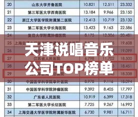 天津說唱音樂公司TOP榜單，熱門公司與排名一網(wǎng)打盡！